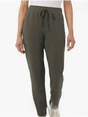 32 Degrees Stretch Khaki Drawstring Jogger Pants size M NWT